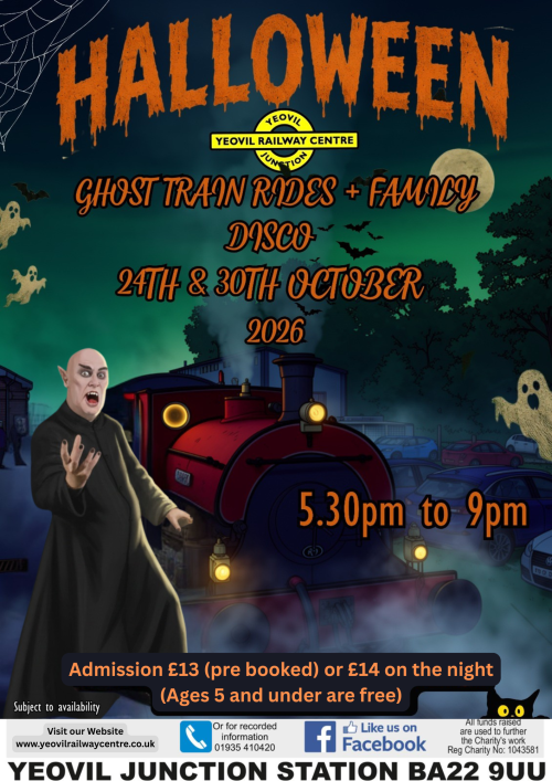 Halloween Disco with steam train evening